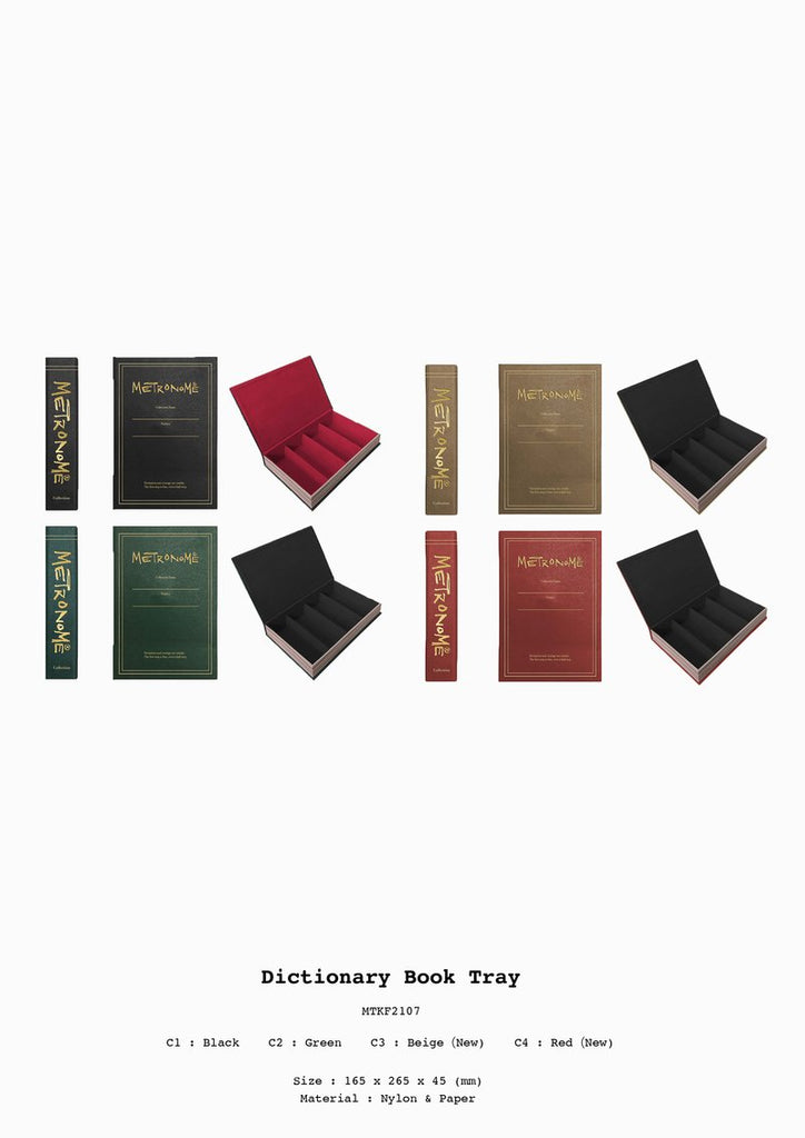 Dictionary Book Tray 【METRONOME】[ 4枚用収納ブック型眼鏡/サングラスケース ]