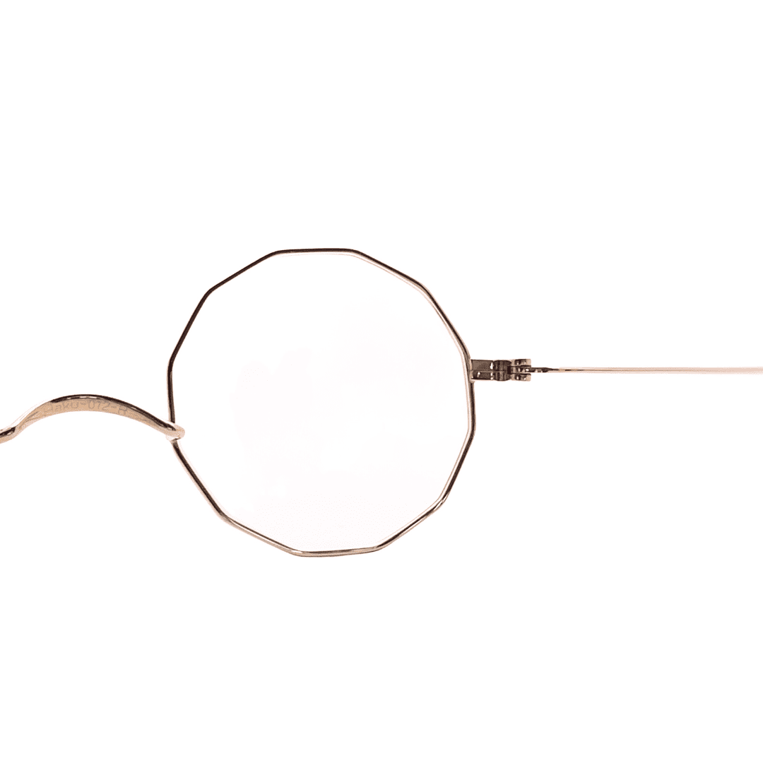 Haku-12RS - ハク ラウンド型 ゴールド Sサイズ [金沢眼鏡
