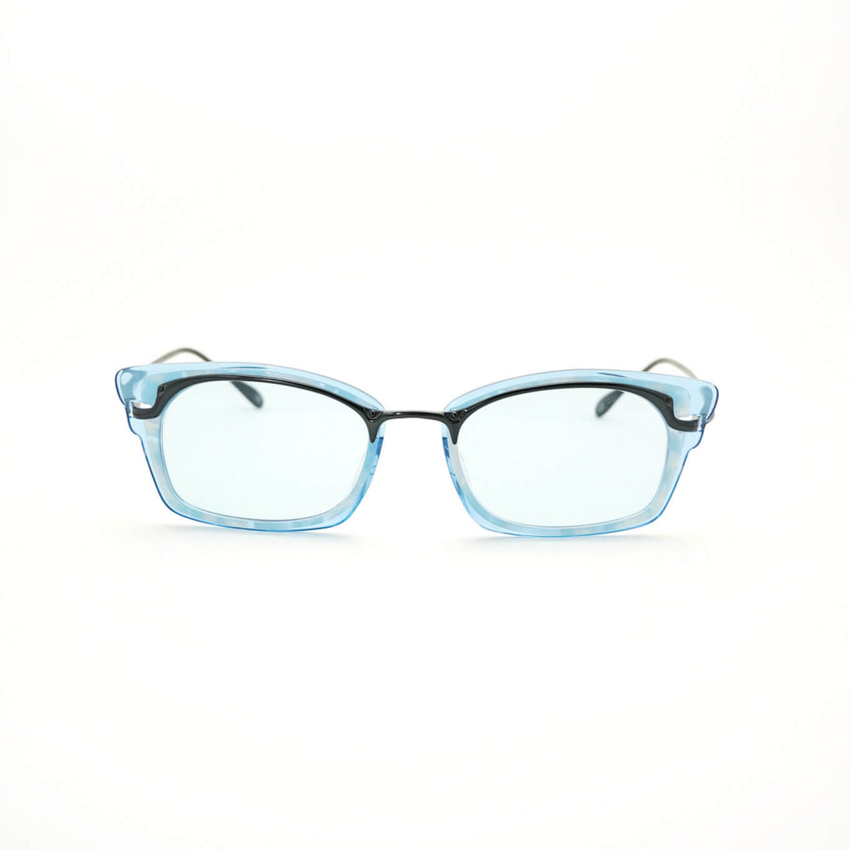 [Outlet Item] (METRONOME) Rush C3: Shiny BLUE × BLUE DEMI × CLEAR [Sunglass lenses / Interchangeable lenses / Titanium]