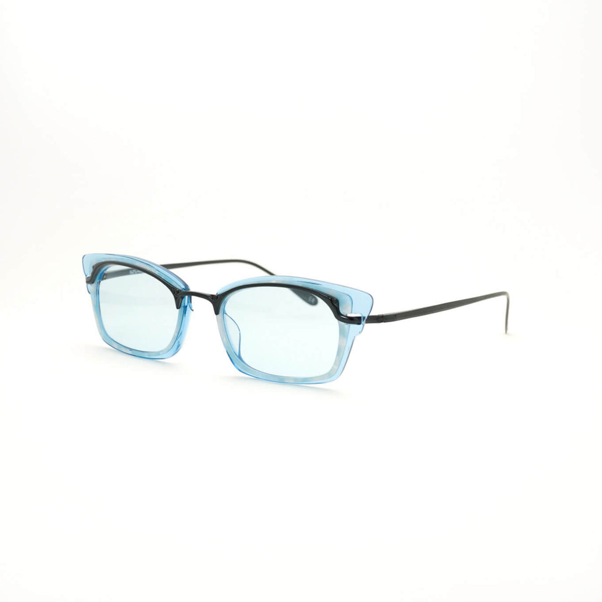 [Outlet Item] (METRONOME) Rush C3: Shiny BLUE × BLUE DEMI × CLEAR [Sunglass lenses / Interchangeable lenses / Titanium]