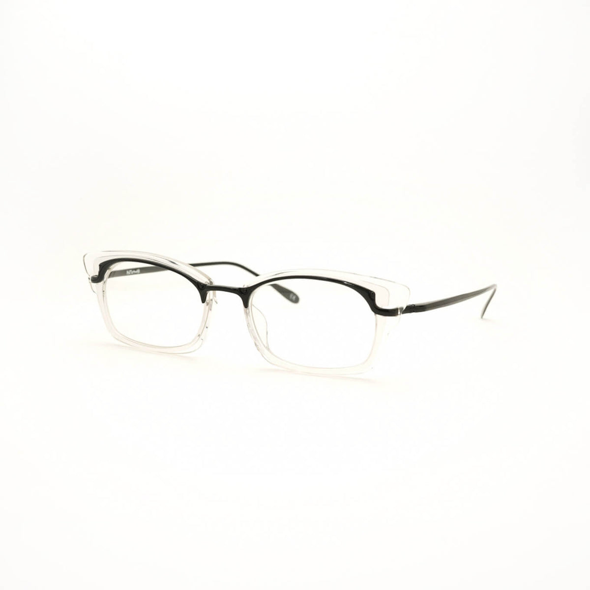 [Outlet Item] (METRONOME) Rush C5: Shiny BLACK × SMOKE CLEAR × CLEAR × Equipped with non-prescription photochromic lenses [ Lens exchangeable / Titanium ]