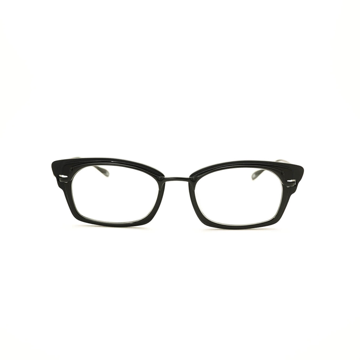 [Outlet Item] (METRONOME) Rush C6: MAT BLACK × Shiny BLACK × Equipped with non-prescription photochromic lenses [ Lens exchangeable / Titanium ]