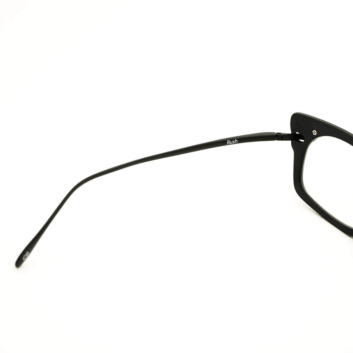 [Outlet Item] (METRONOME) Rush C6: MAT BLACK × Shiny BLACK × Equipped with non-prescription photochromic lenses [ Lens exchangeable / Titanium ]