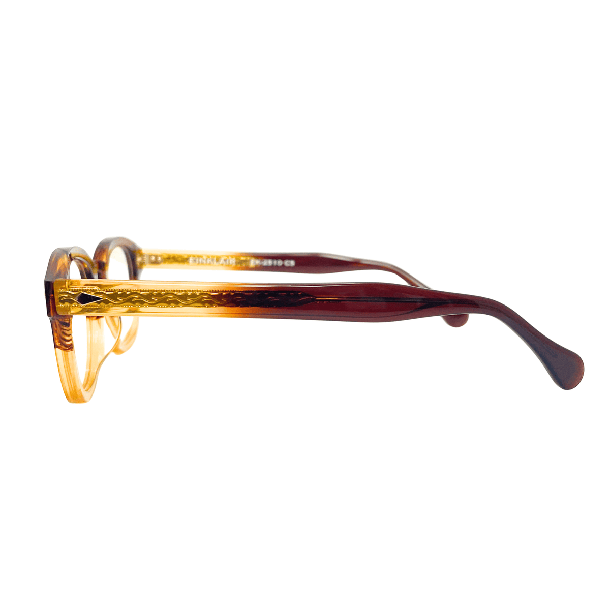 【アウトレット品】（EINKLÄIR）EK2510 C5：2TONE BROWN [ ボストンウェリントン / 厚リム / レンズ交換可 ]
