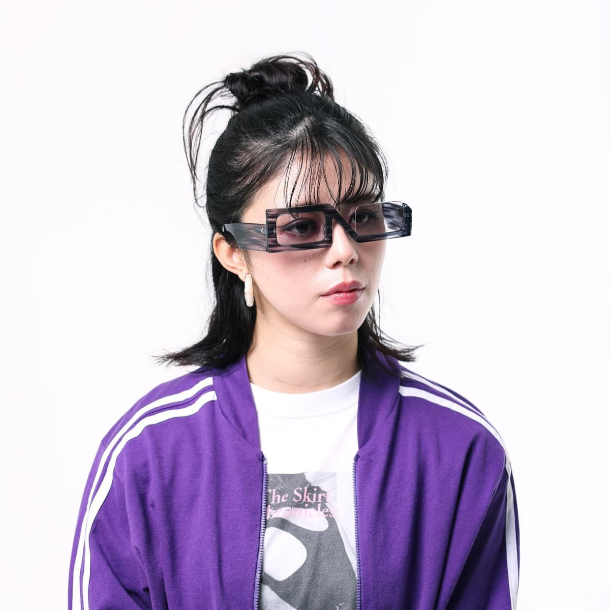 【アウトレット品】（Resonance）NEJU [ アシンメトリー / アセテート・チタン / レンズ交換可 ]