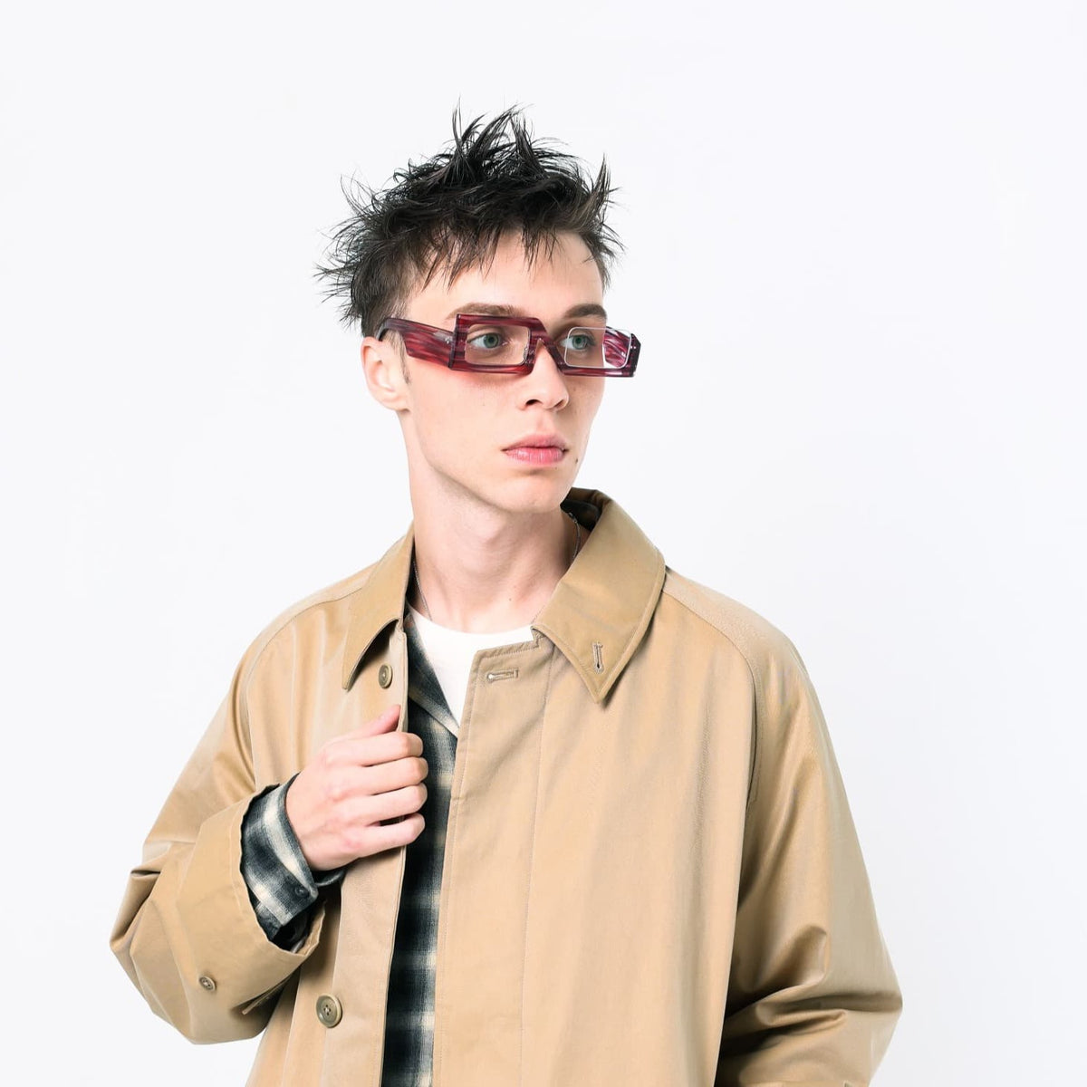 【アウトレット品】（Resonance）NEJU [ アシンメトリー / アセテート・チタン / レンズ交換可 ]