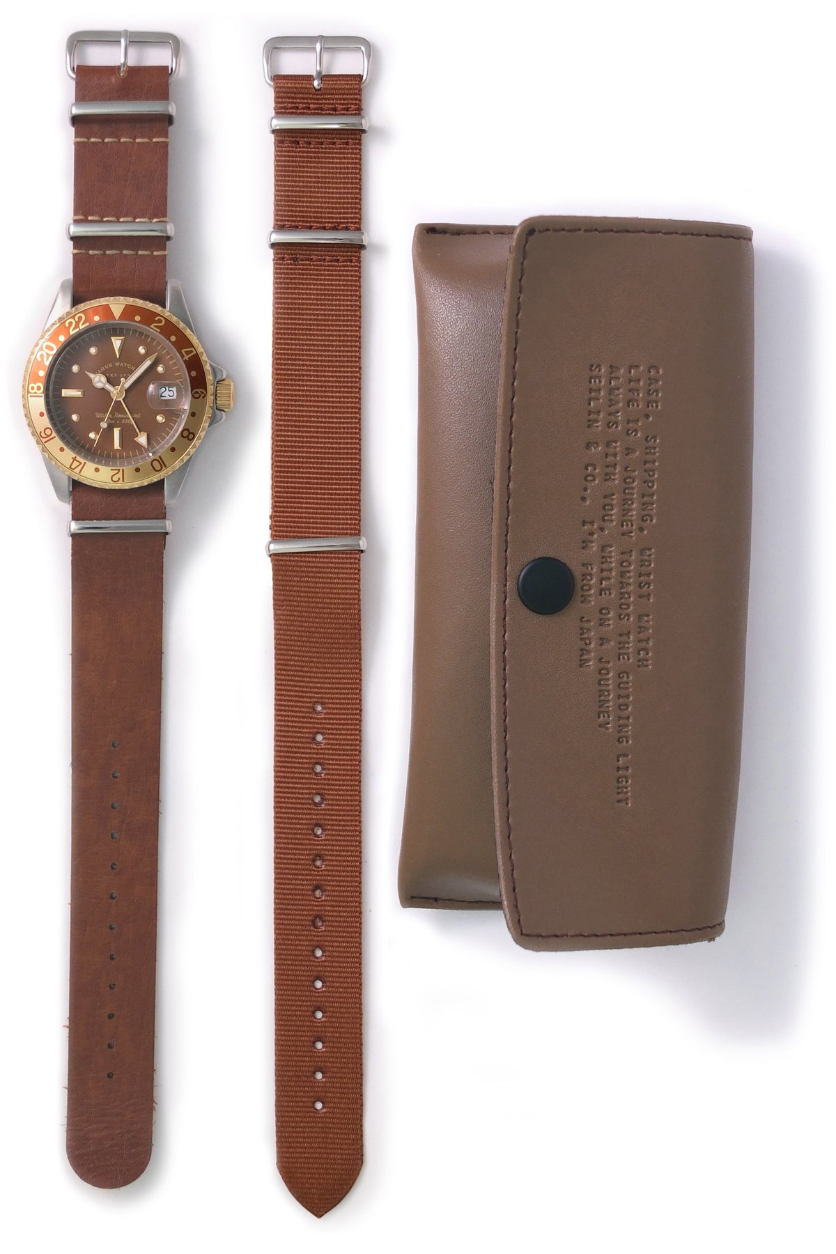 (Vague Watch Co.) BRWN GMT [앤틱 시계]