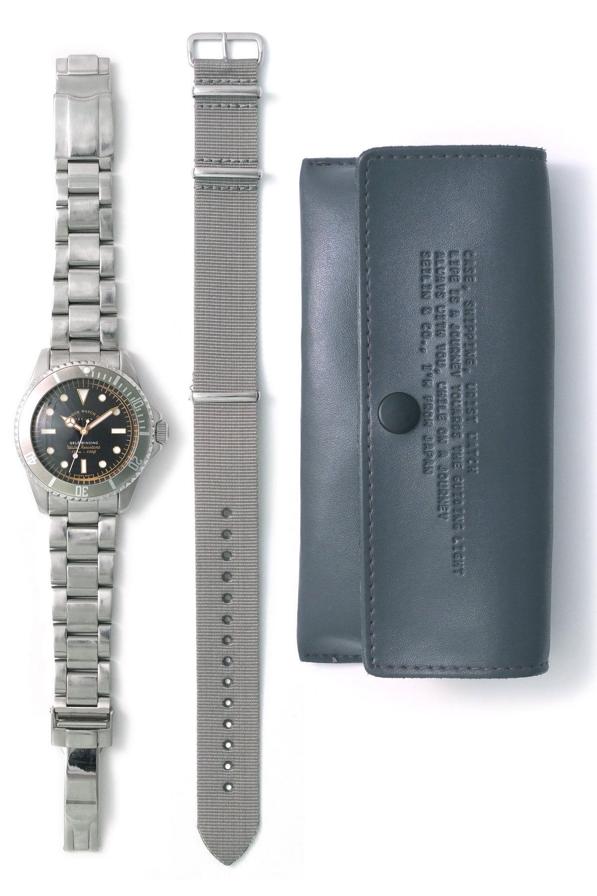 (Vague Watch Co.) GRY FAD [안틱 시계 / 일본제 자동 감기 무브먼트 탑재 / 스테인리스]