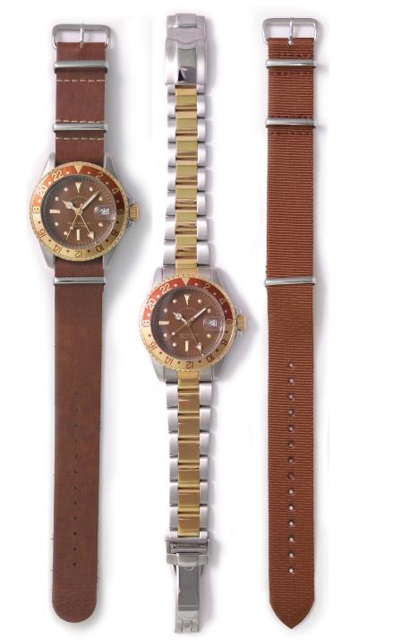 (Vague Watch Co.) BRWN GMT [앤틱 시계]