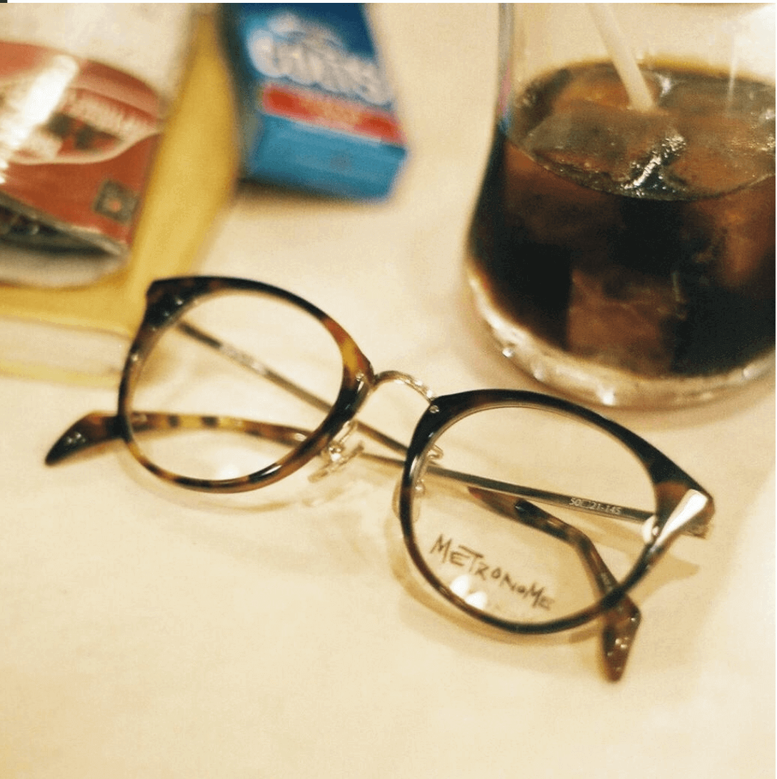 【アウトレット品】（METRONOME）Within a Sober C2：BROWN DEMI [ ボストン型 / アセテート・メタル / レンズ交換可 / 鯖江製 ]