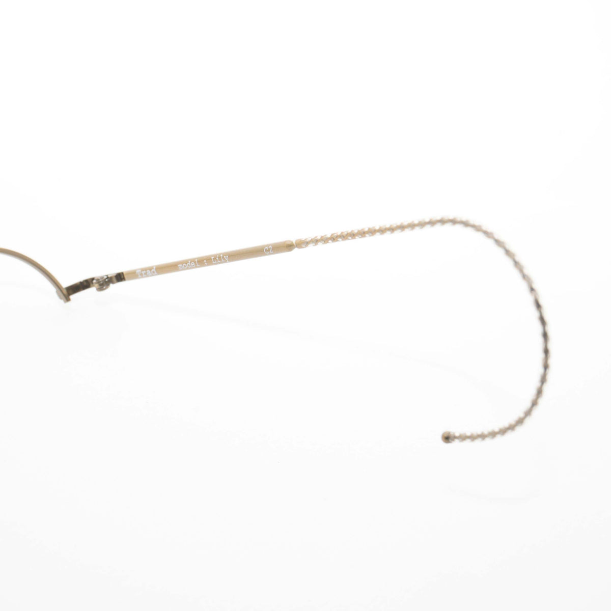 【アウトレット品】（TRAD）Lily C2：Antique Gold [ 丸型 / 跳ね上げレンズ / 縄手巻き / βチタン / レンズ交換可 ]
