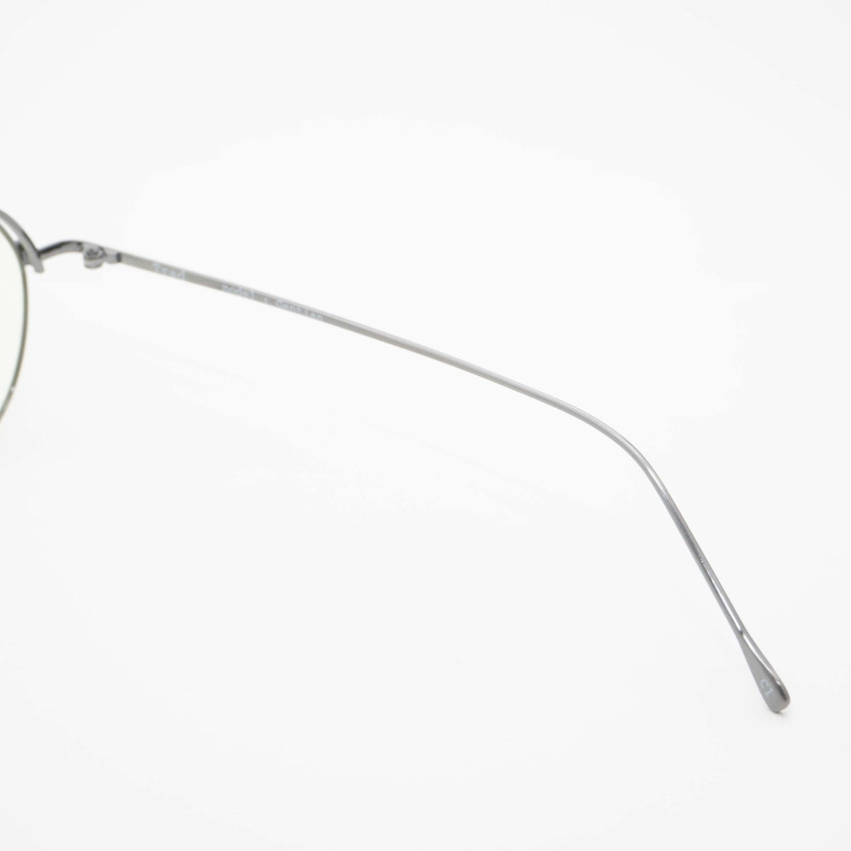 (TRAD) Gentian [Flip-up Lenses / Non-Prescription Blue Light Blocking Lenses / Interchangeable Lenses / Titanium / Rope-Wrapped or Straight Temples]