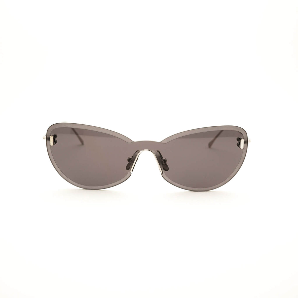 【アウトレット品】（METRONOME）Lucy C2：MAT BLACK × GRAY HALF [ フォックス型 / 1眼サングラスレンズ / βチタン ]