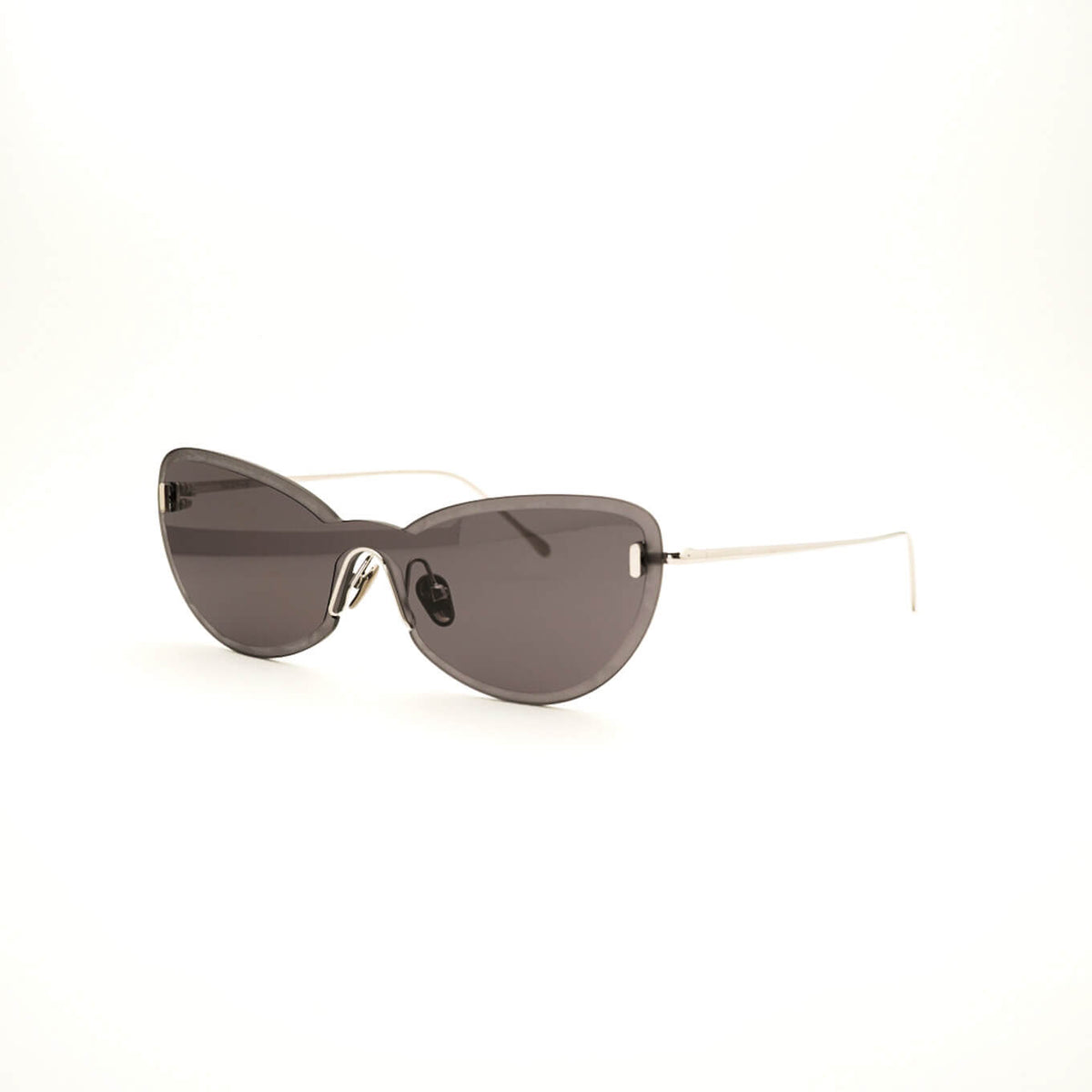 【アウトレット品】（METRONOME）Lucy C2：MAT BLACK × GRAY HALF [ フォックス型 / 1眼サングラスレンズ / βチタン ]