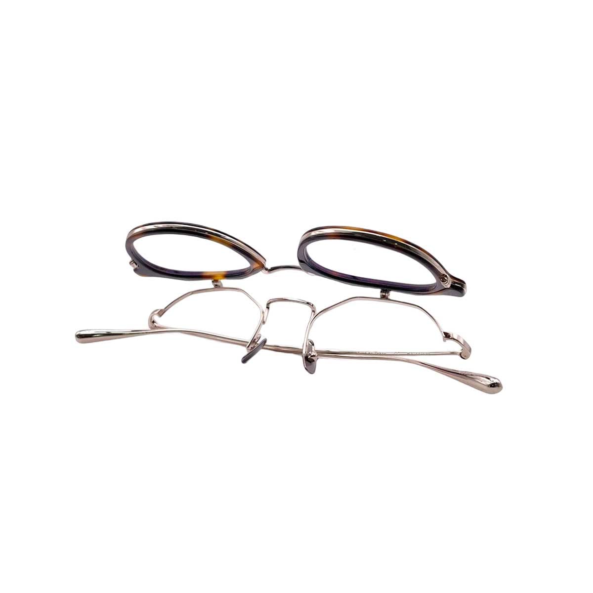 【アウトレット品】（TRAD）Rue C3：Half Green × Gold [ クラウンパント型 / 跳ね上げレンズ / チタン / レンズ交換可 ]
