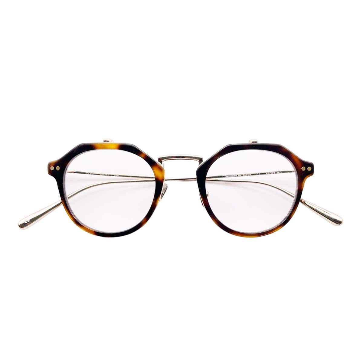 【アウトレット品】（TRAD）Rue C3：Half Green × Gold [ クラウンパント型 / 跳ね上げレンズ / チタン / レンズ交換可 ]
