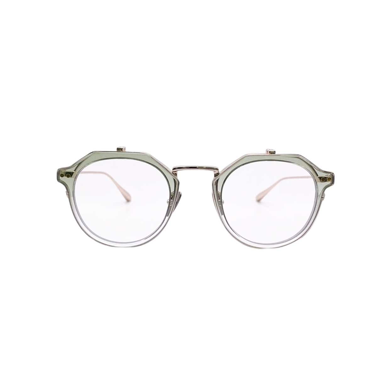 【アウトレット品】（TRAD）Rue C3：Half Green × Gold [ クラウンパント型 / 跳ね上げレンズ / チタン / レンズ交換可 ]