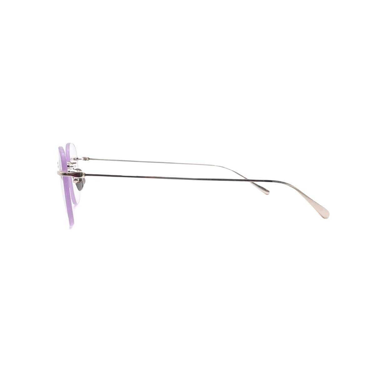 【アウトレット品】（TRAD）Teasel - Square C4：Pearl Pink [ スクエア型 / 縁なし2ポイント / チタン ]