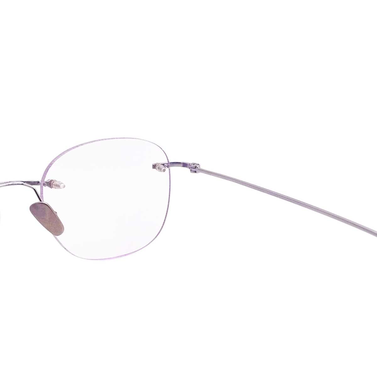 【アウトレット品】（TRAD）Teasel - Square C4：Pearl Pink [ スクエア型 / 縁なし2ポイント / チタン ]