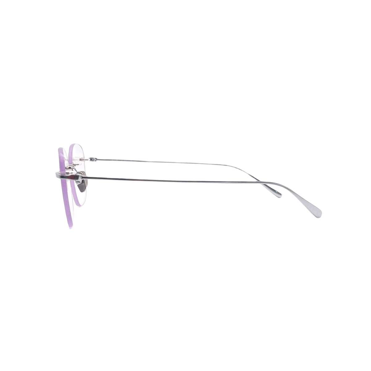 【アウトレット品】（TRAD）Teasel - Square C4：Pearl Pink [ スクエア型 / 縁なし2ポイント / チタン ]
