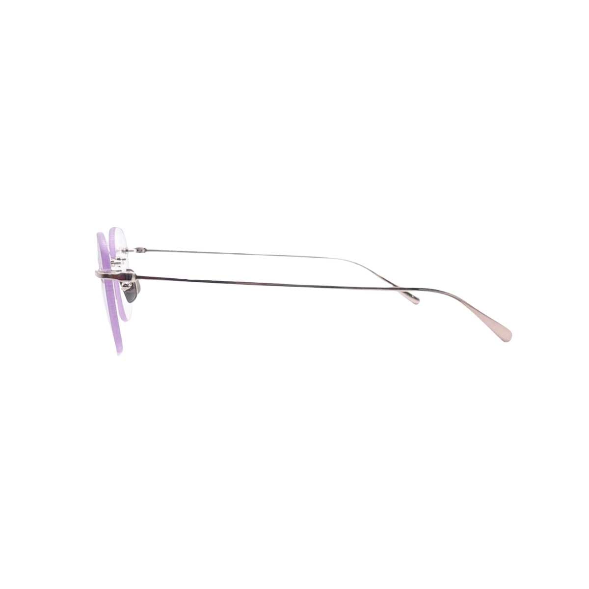 【アウトレット品】（TRAD）Teasel - Square C4：Pearl Pink [ スクエア型 / 縁なし2ポイント / チタン ]