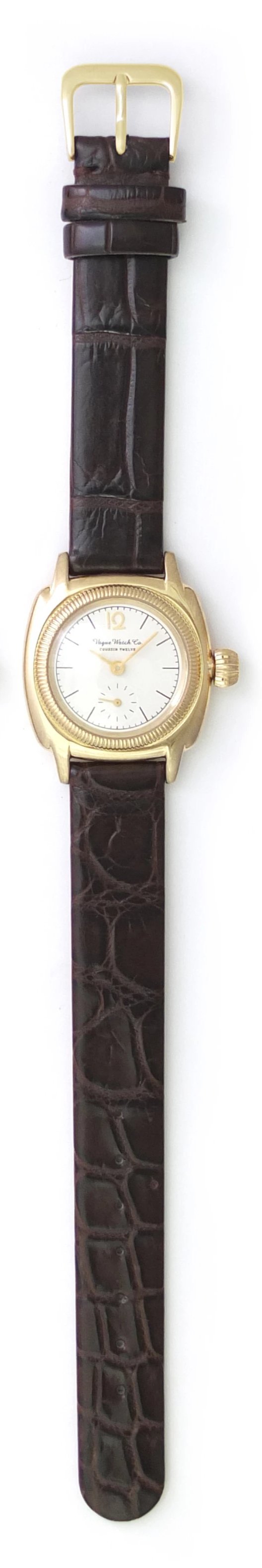 （Vague Watch Co.）Coussin 12 Croco[クロコダイルベルト / アンティーク腕時計]