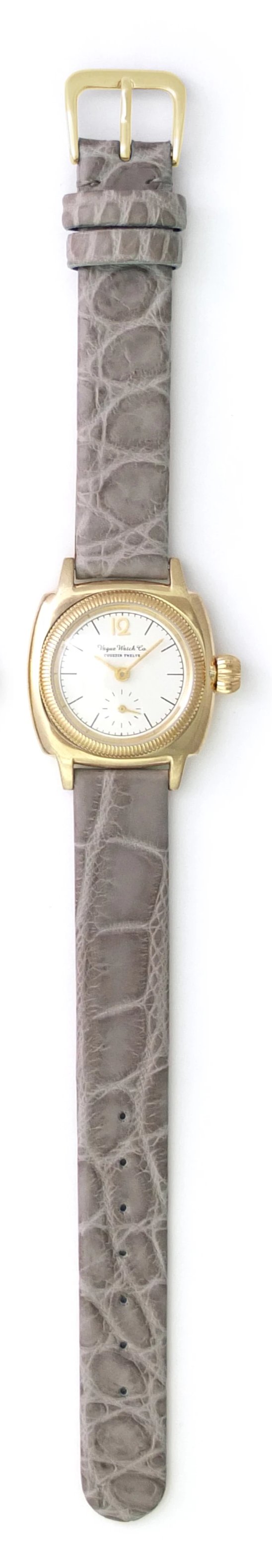 （Vague Watch Co.）Coussin 12 Croco[クロコダイルベルト / アンティーク腕時計]