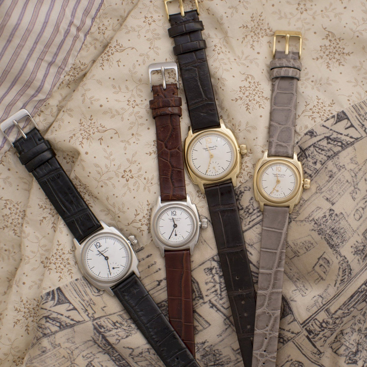 （Vague Watch Co.）Coussin 12 Croco[クロコダイルベルト / アンティーク腕時計]