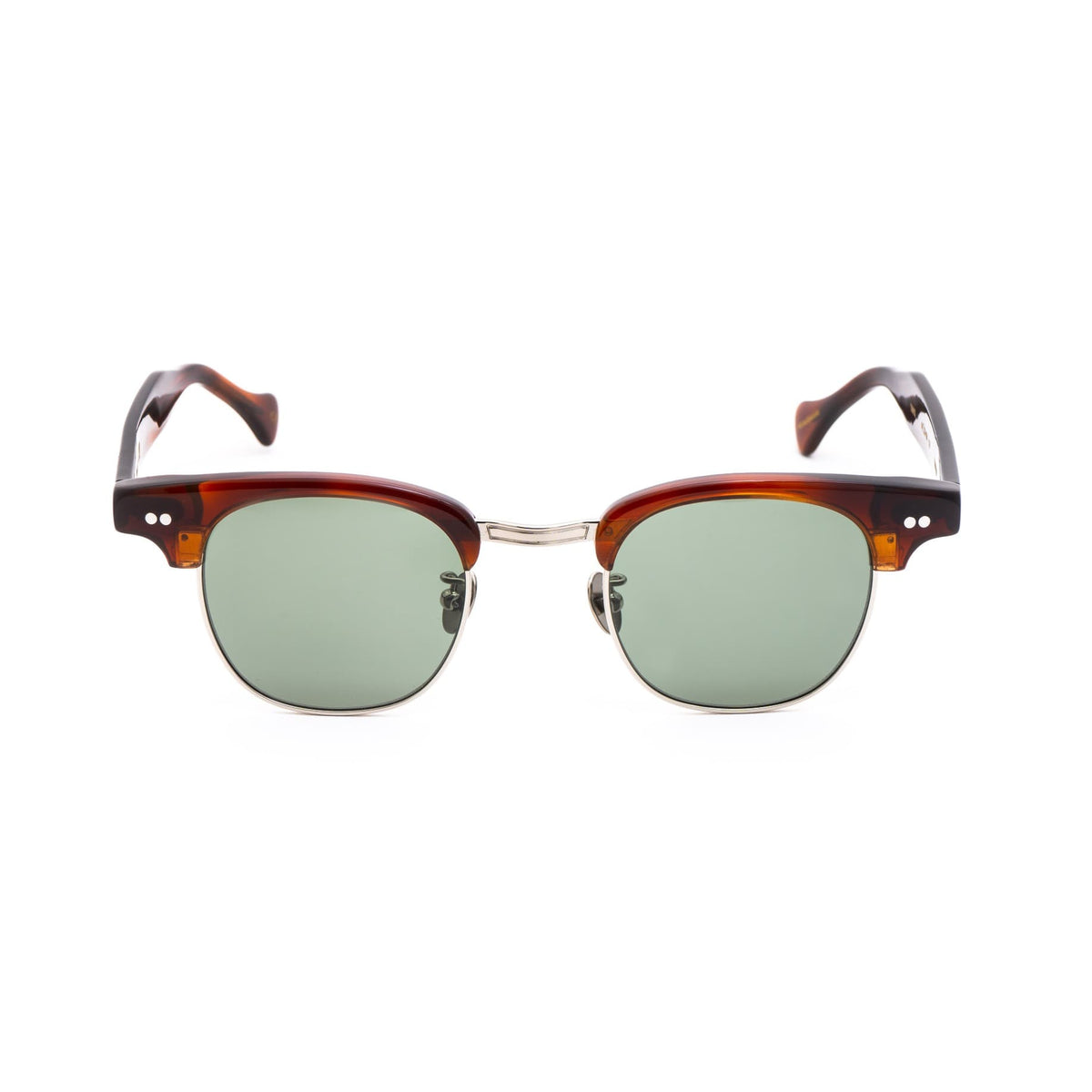 【アウトレット品】（TYBALT）Banquo C5：BROWN DEMI × GREEN [ ブロー型 / アセテート / サングラスレンズ / レンズ交換可 ]