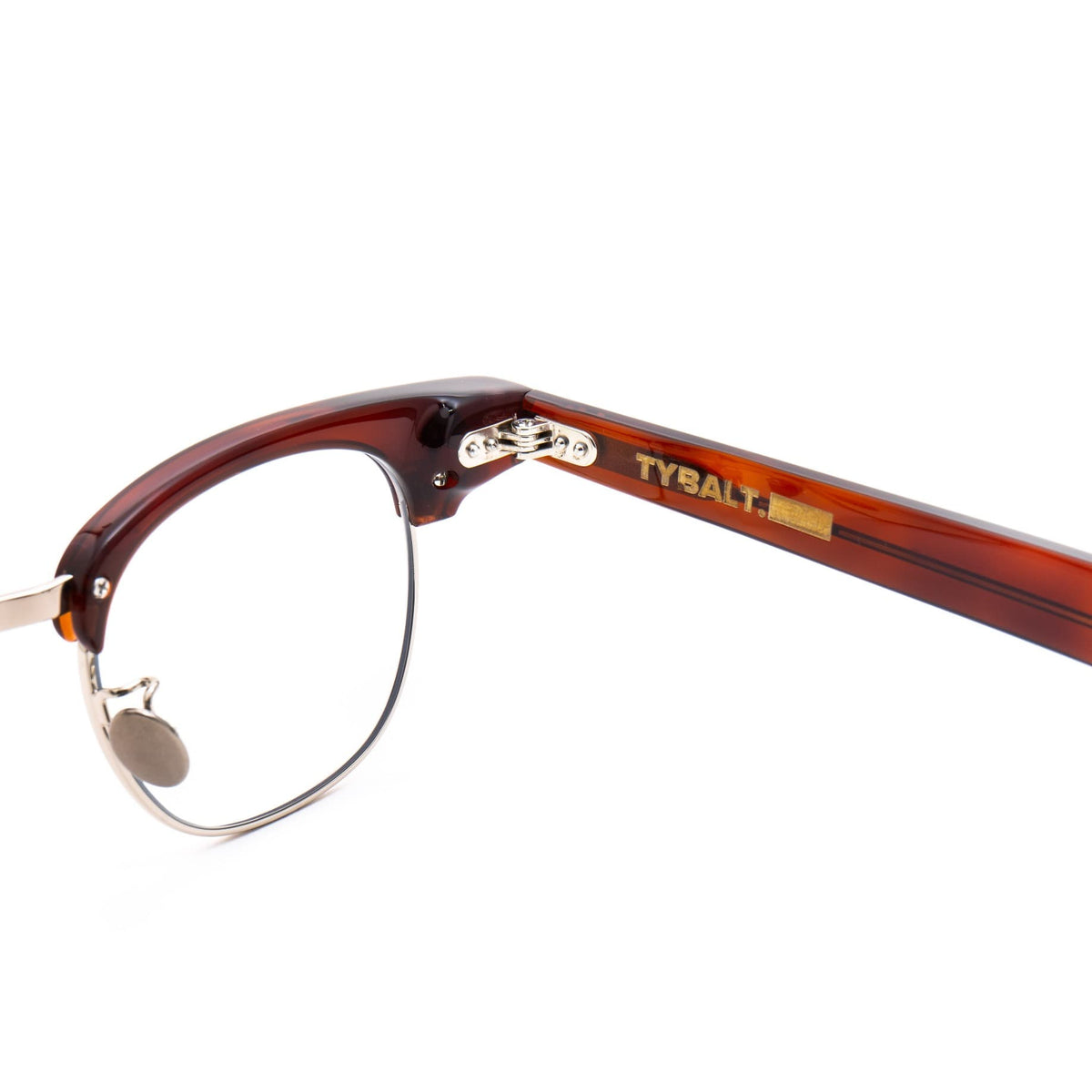 【アウトレット品】（TYBALT）Banquo C5：BROWN DEMI × GREEN [ ブロー型 / アセテート / サングラスレンズ / レンズ交換可 ]