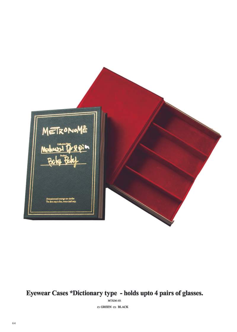 Dictionary Book Tray 【METRONOME】[ 4枚用収納ブック型眼鏡